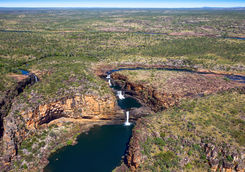 Mitchell falls aerial view