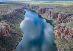 Aerial view King George river