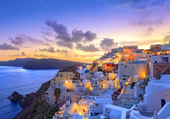 Sunset in Oia, Santorini