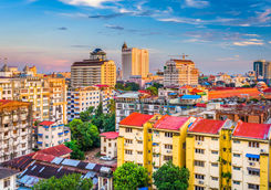 Yangon cityscape