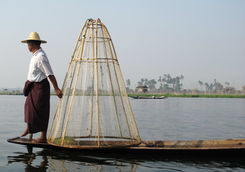 Local fisherman on the Chindwin River