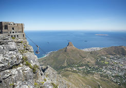 Cable cars at Table Mountain
