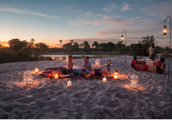 Couple relaxing at the Sand Bar
