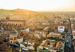 Aerial view of Bologna