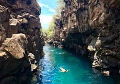 Natural pool at Puerto Ayora