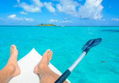 Sea kayaking in belize