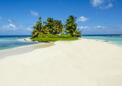 Tropical island in Belize
