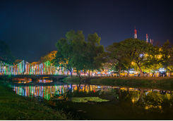 Night view of Siem Reap