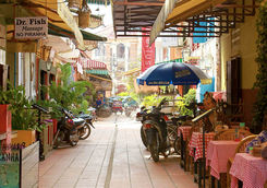 Alley way at siem Reap