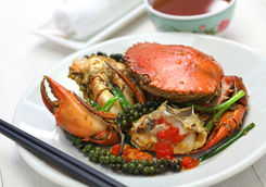 Kampot green pepper crab