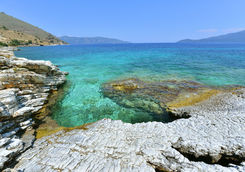 Antiparos lagoon and rocks