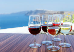 Santorini wine tasting