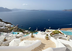 Santorini sailing boats