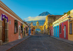 Antigua city sunrise