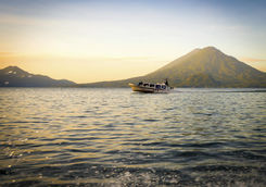 Boat on Lake Atitlan