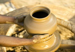 pottery making