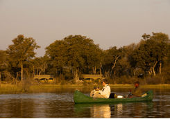Canoeing on the spillway