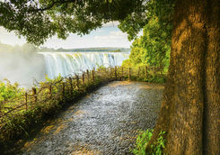 Victoria Falls pathway