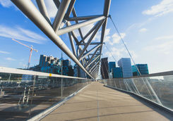View of Oslo City from Barcode bridge