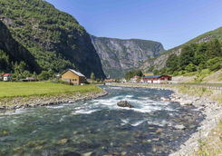 Flam selvi river in Flam Valley