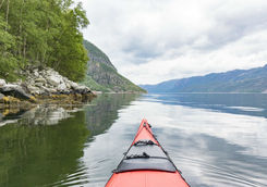 Kayaking a Fjord