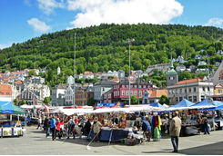 Fish market in Bergen