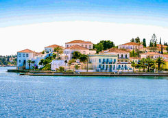 Coast of Spetses island