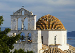 Royalty free church in Spetses