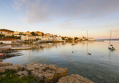 Sunset on Spetses island
