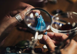 jewelry handmade in workshop