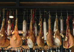 hanging ham
