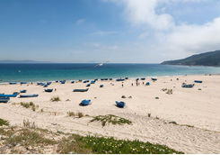 Sandy beach in Tangier