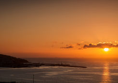 Tangier beach sunset