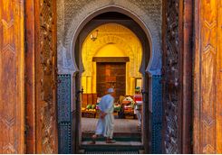Man in Fez street