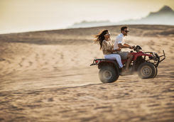 Quad biking in the desert