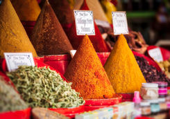 Spices in Essaouira market