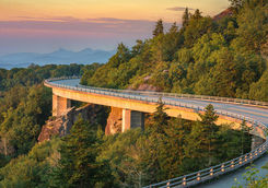 Morning light over the Blue Ridge viaduc