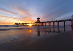 huntington beach sunset