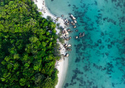 aerial sea view