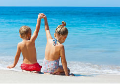 Children on beach