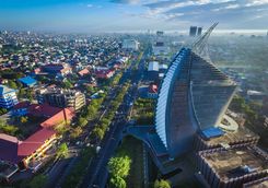 aerial view of makassar