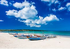 traditional bali fishing boats