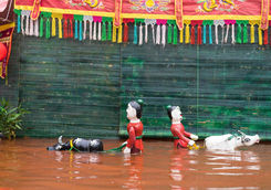 Vietnamese water puppetry show