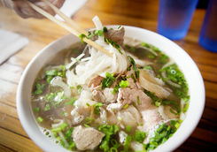 Vietnamese Pho noodle soup