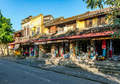 Shopping street in Hoi An old town