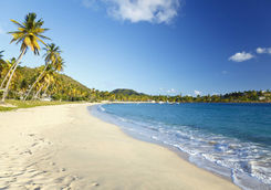 Sandy beach in Antigua