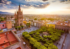 Over view of San Miguel de Allende in Mexico