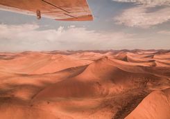 sand desert dunes aerial view