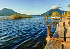 lake atitlan volcanoes