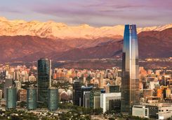 skyline of santiago
